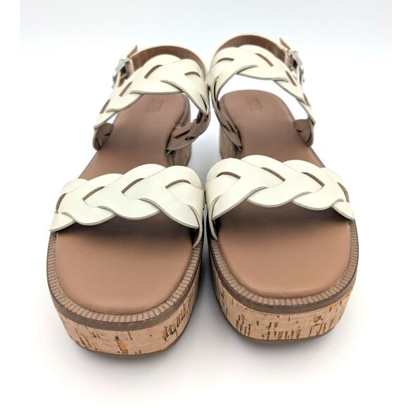 Nordstrom Rack Pennie Braided Platform Sandal Women's Cream Size US10M - Picture 2 of 10